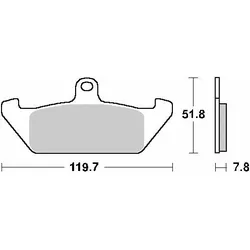 SBS Go Ahead, Bremsbeläge, (Semi-Metallisch)