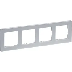 Legrand, Zubehör Schalterprogramm, SEANO + 4-fach Rahmen, halogenfreies Thermoplast, nachhaltige Produktion und Verpackung