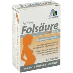 Avitale Folsäure 400 Plus 120 St Tabletten