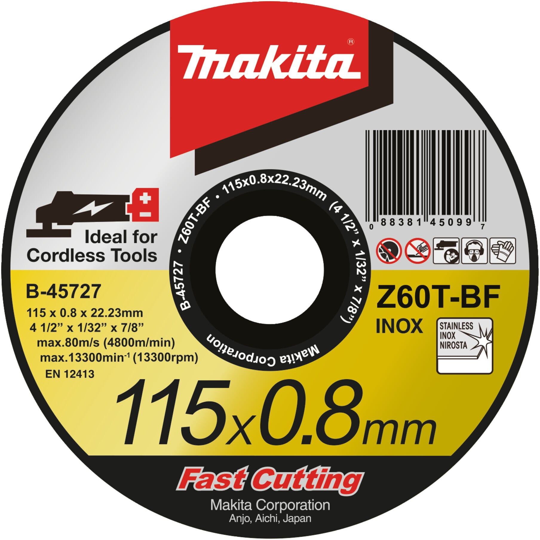 Makita Trennscheibe 115x1,2mm INOX (D-65953)