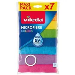 Vileda 7er-Pack Microfaser Allzwecktücher »Colors«
