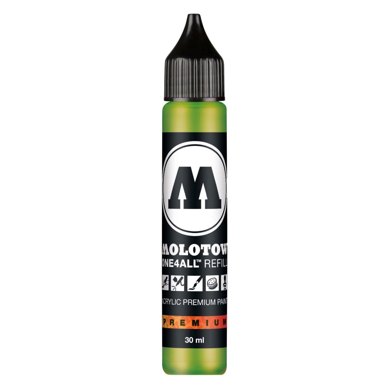 Molotow Refill One4all Nachfüllfarbe 30ml grasshopper 221 (Grün, 1 Stk.) (693221)