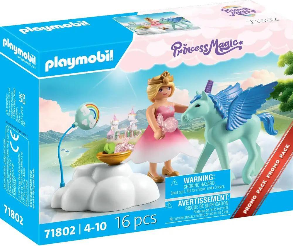 Playmobil Princess Magic 71802 Prinses met gevleugeld veulen en wolk, 16 stuks