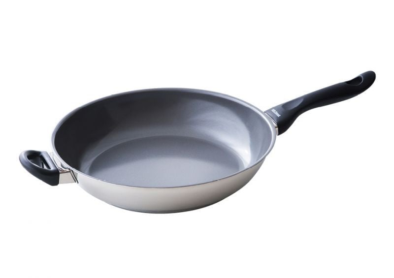 Riess Kelomat braadpan met handgreep, roestvrij staal, diameter: 32 cm