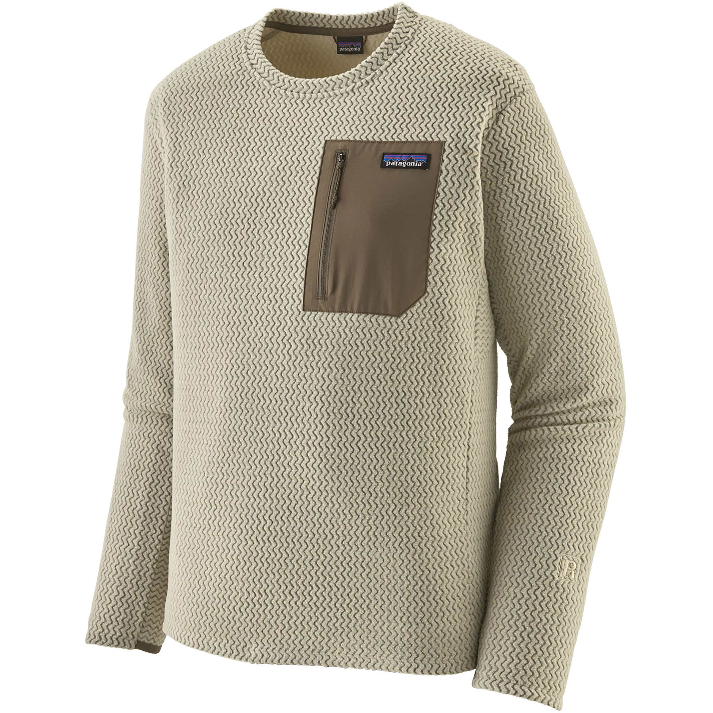 Patagonia R1 Air Crew Herren Pullover beige Größe S Trekking Atmungsaktiv