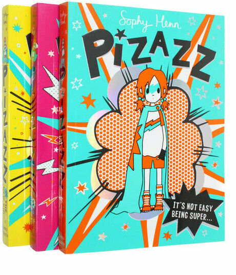 Simon & Schuster Pizazz Series 3 Book Set by Sophy Henn – It’s Not Easy Being Super, Vs Perfecto & The New Kid