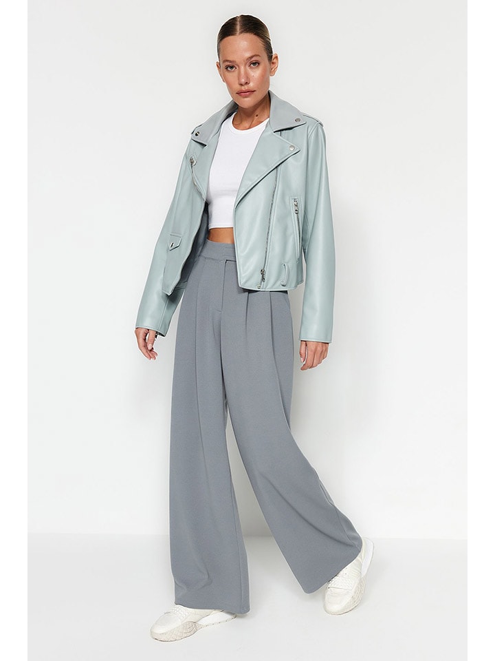 trendyol Marlenehose in Grau - L