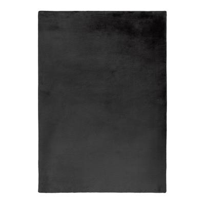 Hochflor-Teppich KAYOOM "Emperor 525", schwarz (graphit), B:80cm H:23mm L:150cm, Polyester, Teppiche, weicher Hochflor, Fell Haptik, Wohnzimmer