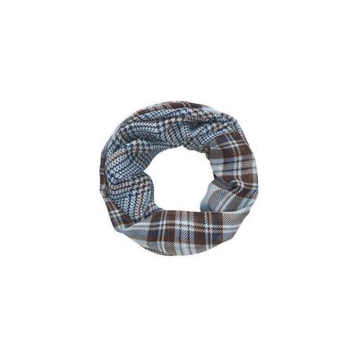 Loop CODELLO "Codello Loop", Damen, blau, Obermaterial: 100% Polyester PES., kariert, Modetücher Loop, mit Karomuster