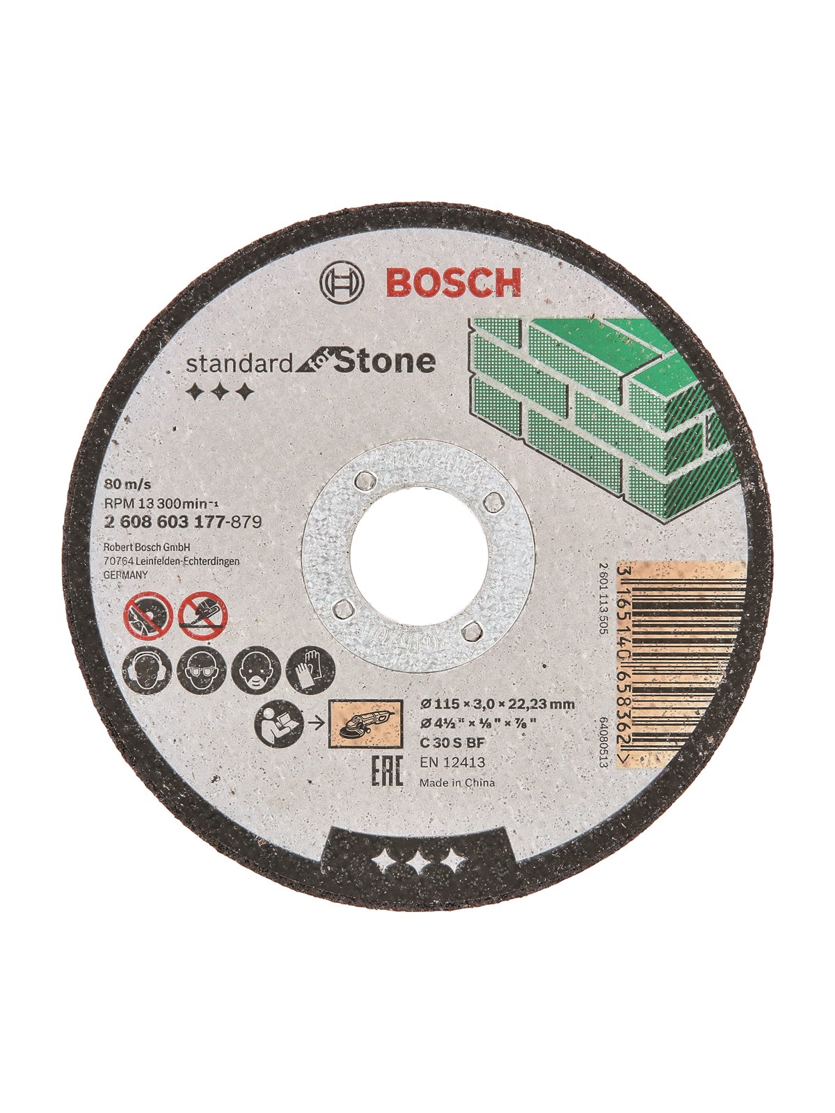 Bosch SKÆRESKIVE STEN 115X3MM LIGE LPP