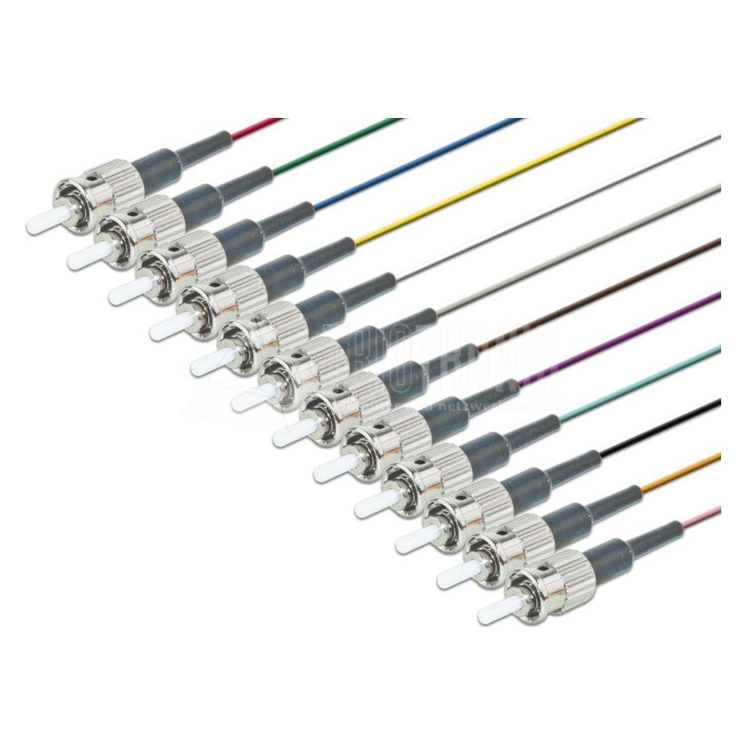 Wirewin Lightwin Faserpigtail, Multimode 50/125µm, OM3, ST, 12er Set (PIG 50 ST-12 2.0 OM3)