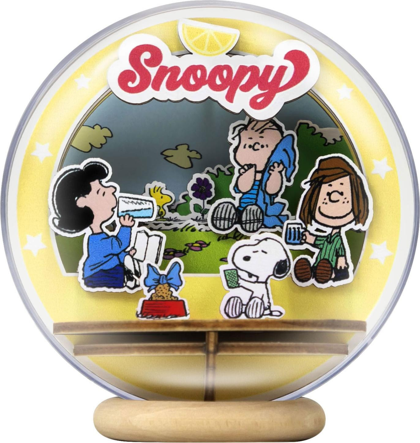 Pantasy Peanuts Puremind modelbouwpakket: Houten theater, wereldbol en picknickset