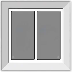 Issendorff Glas-Tastenfeld rahmenlos LCN - GTS2W