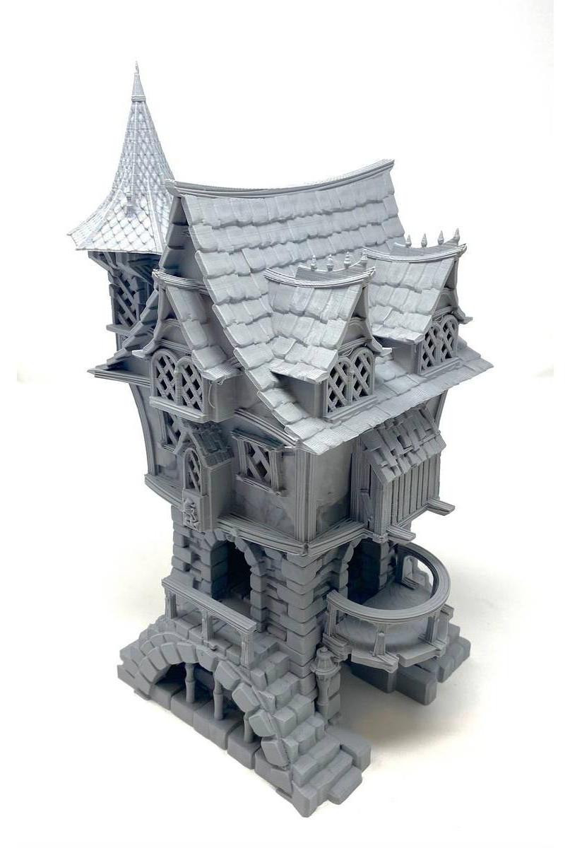 Feldherr Stadshuis 03 – 3D-modelhuis met 4 verdiepingen voor tabletop-spellen