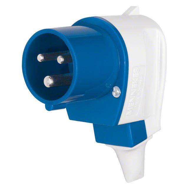 Berker BER 578101 CEE Winkelstecker 3-polig 16 A Verbindungssysteme (CEE 16/3) (578101)