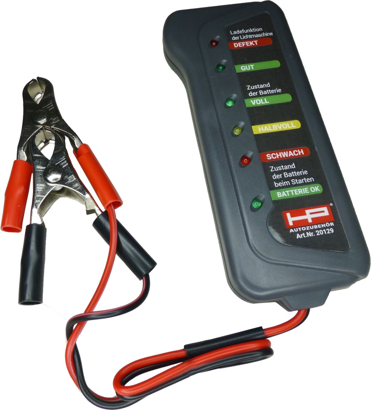 HP Autozubehör Prüfgerät, Batterie Elektr. Batterietester Ce 20129