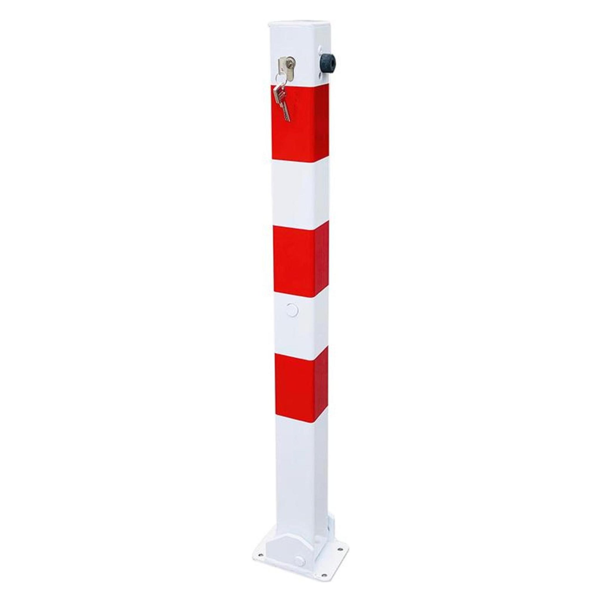 Absperrpfosten 70x70 umlegbar 900 mm mit Zylinderschloss (4260632721940)