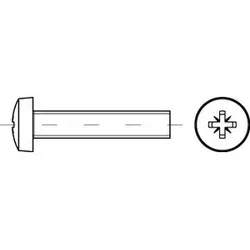 ISO 7045 - Edelstahl A2 - M 4x18 - Linsenschrauben metrisch mit Kreuzschlitz Z