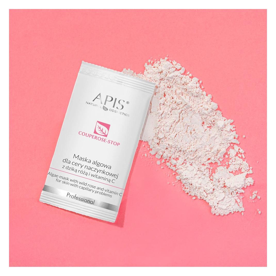Apis Natural Cosmetics Apis - Couperose-Stop algae mask for capillary skin with wild rose and vitamin C 100g (100 g) (5901810005665)