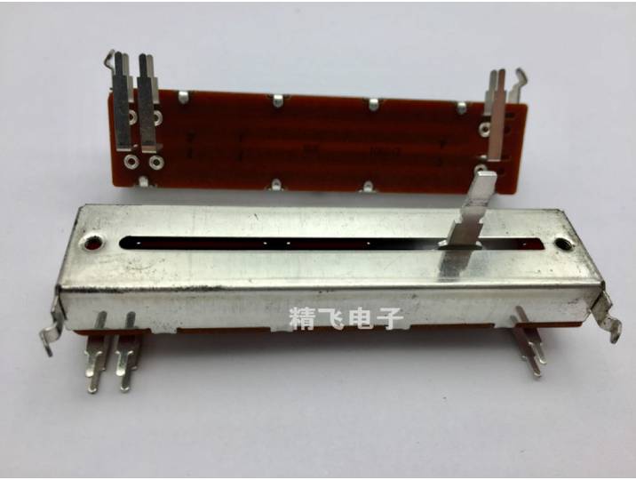 [BELLA] Potentiomètre coulissant droit double face Taiwan FD Fuhua RA6040-30 88mm B10KX2 B10K longueur d'axe 20mm - 5 PIÈCES/LOT