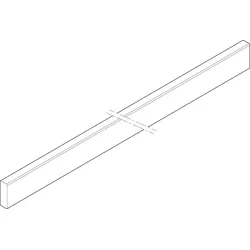 ABN XCUS134 Cu-Schiene 4RE 30x10x595mm senkrecht, ohne Überstand