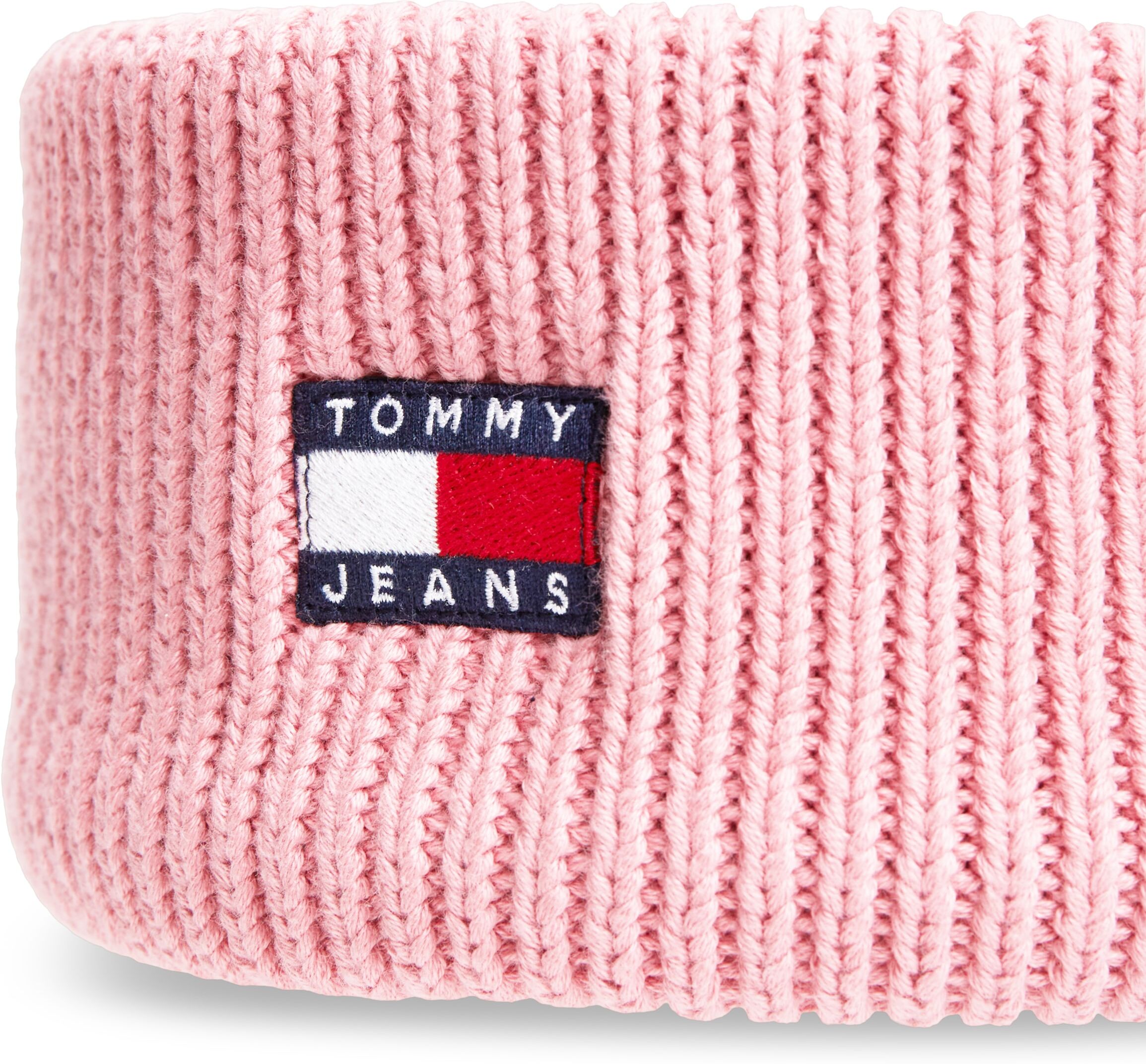Stirnband TOMMY JEANS "TJW HERITAGE CORE", Damen, pale primrose, Rippstrick, Baumwolle, Mützen Stirnband pale primrose Einheitsgröße