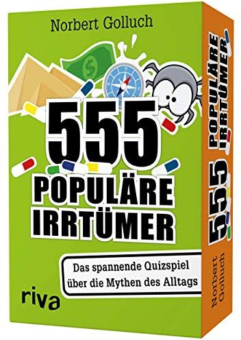 Norbert Golluch - 555 populäre Irrtümer – Das spannende Quizspiel rund um die Mythen des Alltags - Preis vom 14.10.2026 23:07:16 h