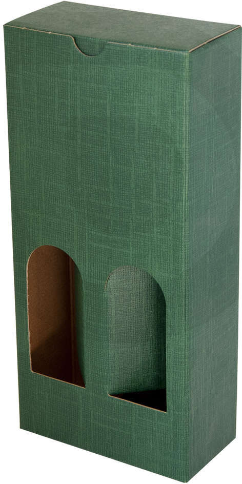 Polsinelli Valigetta Petit per bottiglie verde 2 posti - 240h (10 pezzi