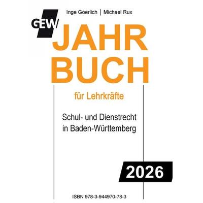 GEW-Jahrbuch 2026 für Lehrkräfte, Taschenbuch von Inge Goerlich,Michael Rux, Süddeutscher Pädagogischer Verlag, 978-3-944970-78-3