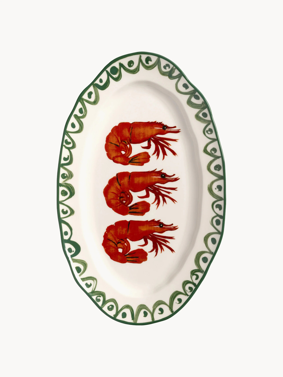 Handbeschilderd serveerbord Sirène
