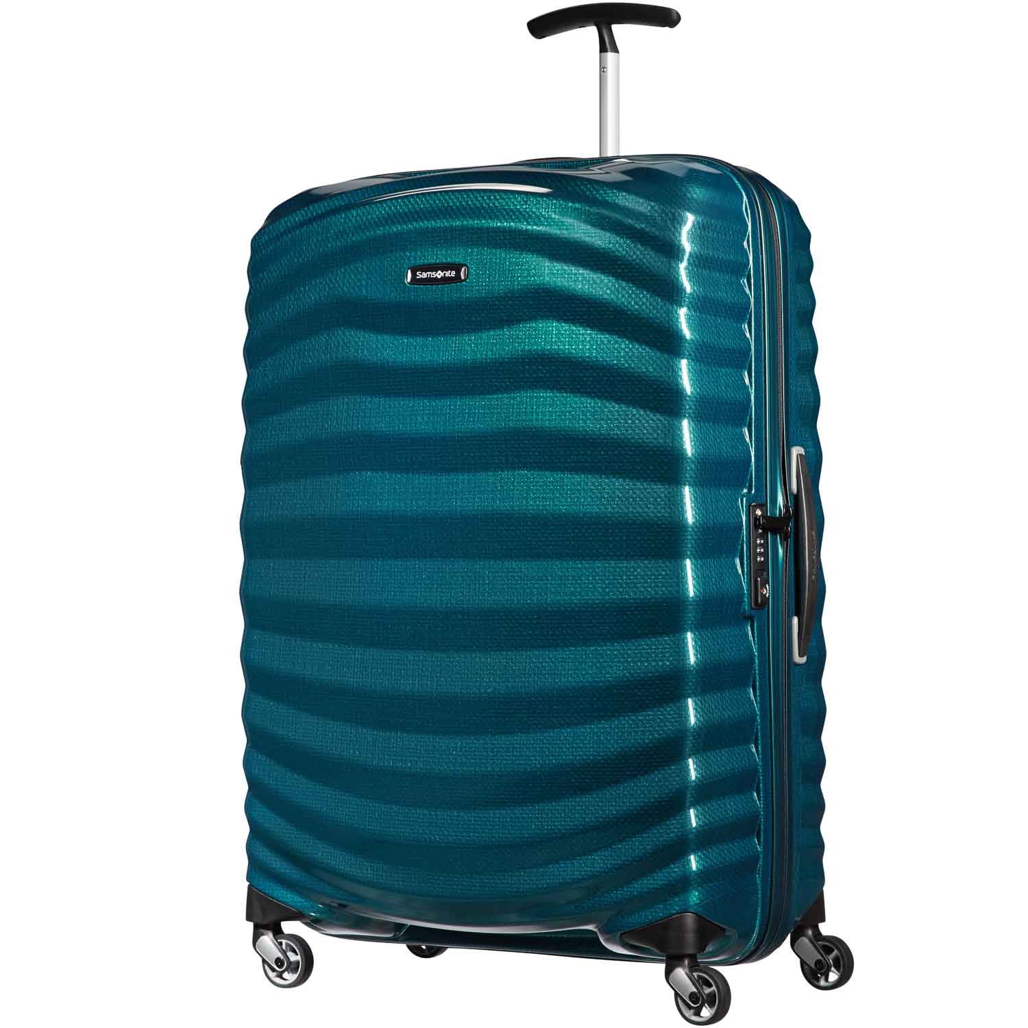 Samsonite Lite-Shock Spinner, Karre, Blau, Petrol Blue, Groß, Polypropylen (PP), 4 Rad/Räder