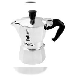 Bialetti Caffettiera Mokina Aluminium, Silber, Fassungsvermögen halbe Tasse