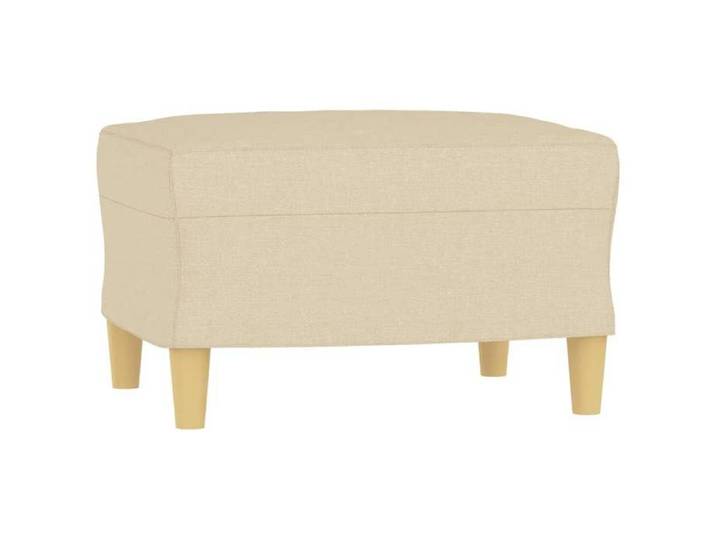 {Promotion January} Petit canapé 1 Place MODERNE Pour 1 personnes - Fauteuil Chambre/Appartement - avec repose-pied Crème 60 cm Tiss