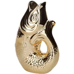 Giftcompany, Vase, Monsieur Carafon Vase / Karaffe Fisch S gold 1,2l (1x, 1.20 l)