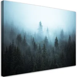 WANDBILD wald im nebel