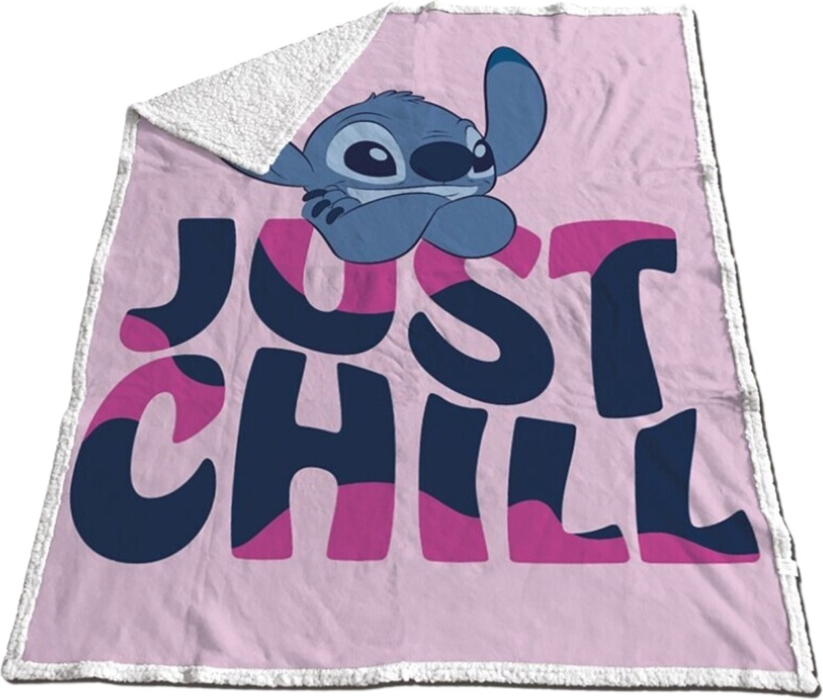 Aymax Sherpa Stitch deken roze 120 x 150 cm
