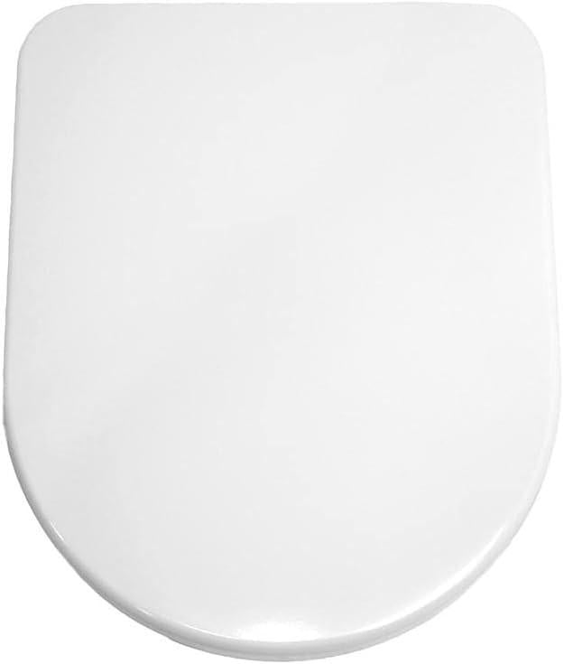 Wit toiletbril met soft-close mechanisme