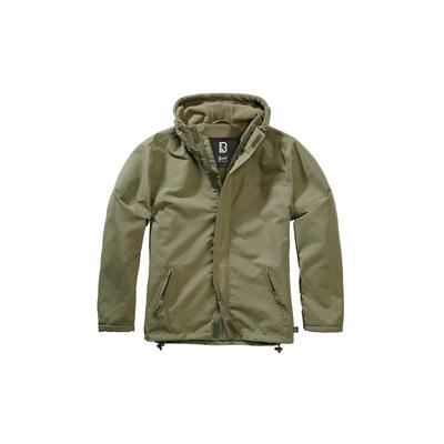 Allwetterjacke BRANDIT "Brandit Herren Windbreaker Frontzip", Herren, Gr. 3XL, olive, 100% Polyester, unifarben, normal, ohne Ausschnitt, Jacken
