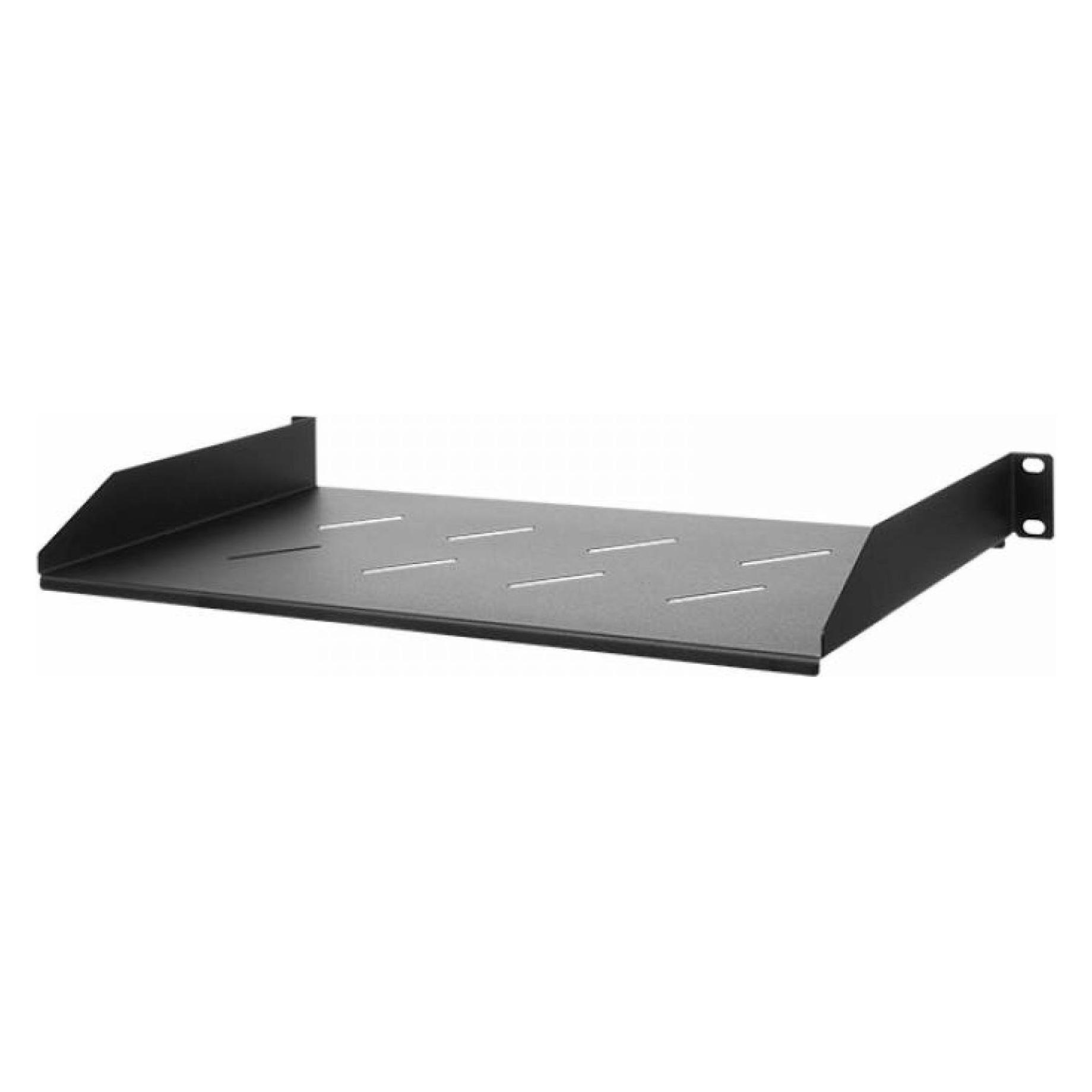 Stalflex Rack Shelf 19" 1U, 350mm, Black S-RSF19-1U-350B (S-RSF19-1U-350B)
