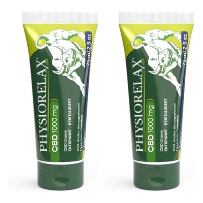 Physiorelax CBD 1000 mg Creme x2 2x75 ml