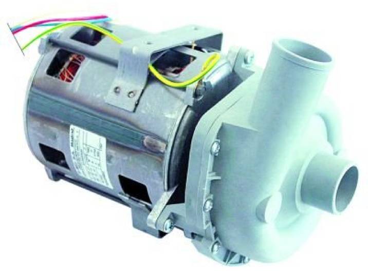 Pumpe 2/123/FA30 0,59kW/0,8PS passend für Elframo für Spülmaschine BD50, BE50, BE50T 230V Eingang ø 38mm Ausgang ø 38mm 50Hz