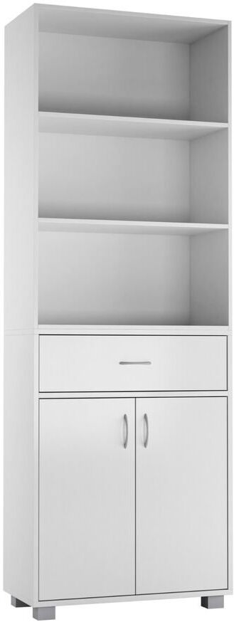 Latitude Run 170cm H x 60cm W Solid Wood Bookcase White