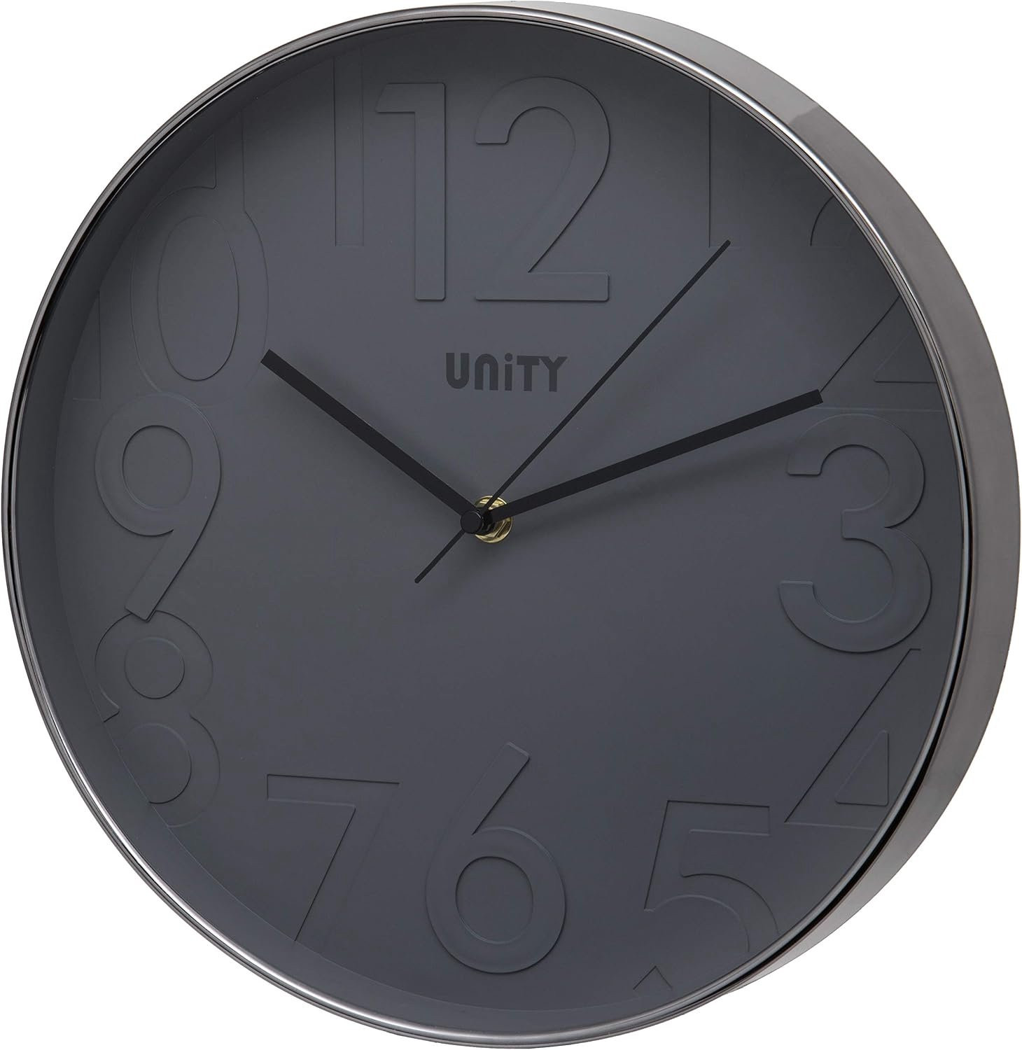 Unity Clifton Analoge Wandklok Grijs - Diameter: 30 cm