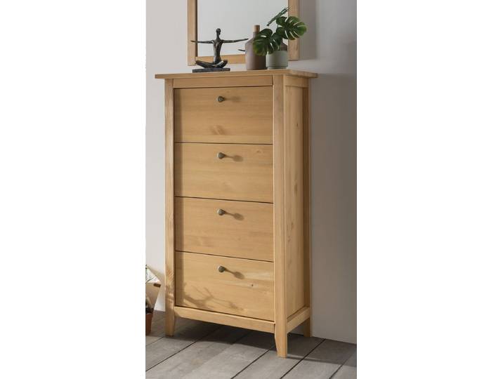 Kommode 58cm 'Jana' Kiefer weiß oder laugenfarbig