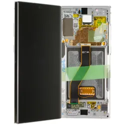 LCD Kompletteinheit inkl. Frontcover für Samsung Galaxy Note 10+ N975F, weiß