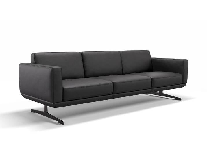 Lounge Design Leder 3-Sitzer XXL MARETO Relax Sofa schmal
