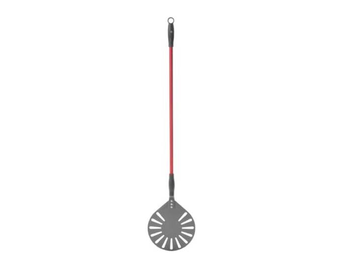 HENDI Pizzaschep, rond, geperforeerd, lengte flexibel verstelbaar, pizzaduwer, 1200x230mm, bijzonder duurzaam geanodiseerd aluminium