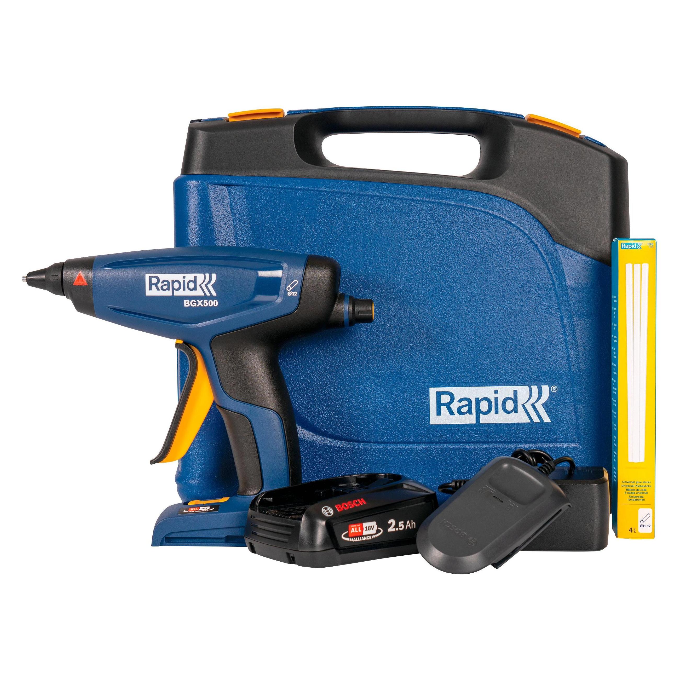 Rapid Akku-Heissklebepistole BGX500 18V P4A im Koffer inkl Akku und Ladegerät (5001514)