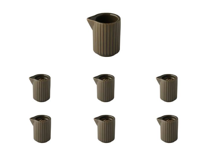 Gießer The Grid 6er-Set Ø 4cm Braun/Braun