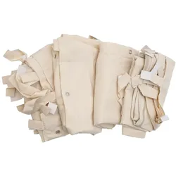 Mendler 4er-Set Seitenwand für Pergola HWC-A22, Ersatzseitenwand Pavillon, 3x3m Polyester ~ creme